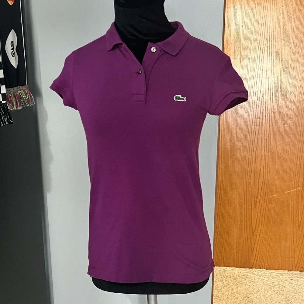 Lacoste Purple Polo Shirt for Women